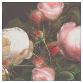 Schöne Rosen und Buds Stoff (Nahaufnahme)