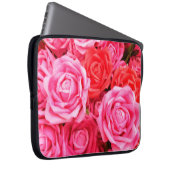 Schöne Rosen und Rosa Laptopschutzhülle (Vorne Rechts)