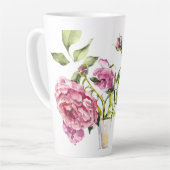 Schöne Rosen und Vase Milchtasse (Linke Ecke)