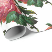 SCHÖNE ROSEN, weiß Geschenkpapier (Rolleneckpunkt)