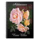 Schöne Rosenadresse Notizblock (Vorderseite)