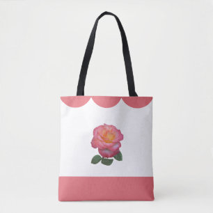 Schöne Rosenblume Tasche
