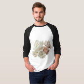 Schöne Rosenblumen-Design T-Shirt (Vorne ganz)