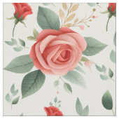 Schöne Rosenblumen Stoff Blumenstoff Design (Nahaufnahme)