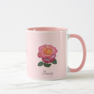 Schöne Rosenblumen-Tasse Tasse