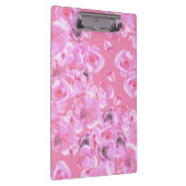 Schöne Rosenblüten Personalisiert Klemmbrett (Rechts)