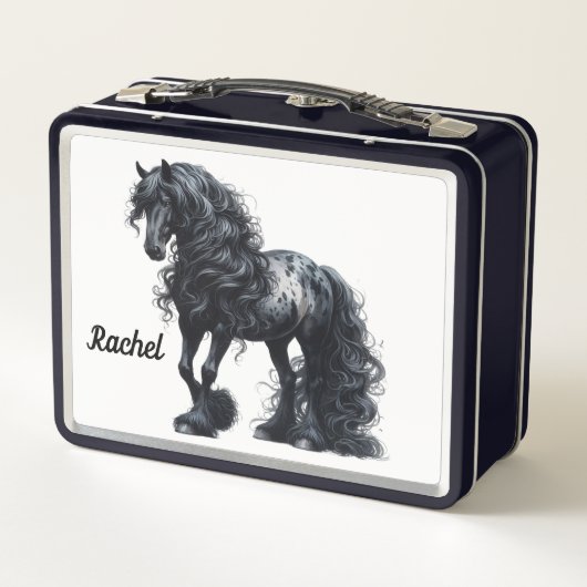 Schöne Ross Metal Lunch Box (Rückseite)