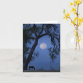 Schöne Ross- und Mondblankkarte Karte (Gelbe Blume)