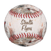 Schöne Rost Akzent Owl Personal Baseball (Vorderseite)