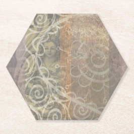 Schöne rostige braune ästhetische Industrie Stil Untersetzer