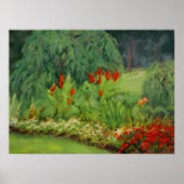 Schöne Rot-Grün-Parklandschaft Poster (Vorne)