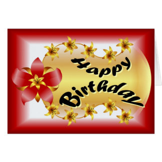 Schöne Rot- und Goldbrunnen-Blume in Scharlach