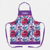 Schöne Rot- und Rosatöne Schürze (Vorderseite)