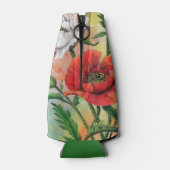 Schöne Rot Weiße Mohnflasche Cooler Flaschenkühler (Rückseite)