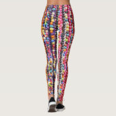 Schöne rote Abstraktion Leggings (Rückseite)