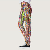 Schöne rote Abstraktion Leggings (Links)