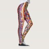 Schöne rote Abstraktion Leggings (Rechts)