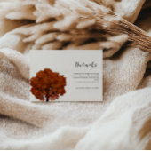 Schöne rote Ahorn-Hochzeits-Detailkarte Einladung