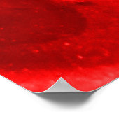 Schöne rote Ästhetik Poster (Ecke)