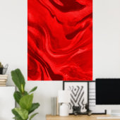 Schöne rote Ästhetik Poster (Heimbüro)