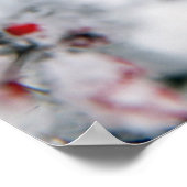 Schöne rote Beeren und Schnee Poster (Ecke)