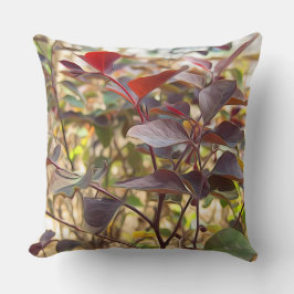 Schöne rote Blätter Kissen