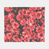 schöne rote Blume, Blume, Fleecedecke (Vorderseite (Horizontal))
