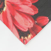 schöne rote Blume, Blume, Fleecedecke (Ecke)
