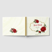 schöne rote Blume Gästebuch (Voll)