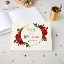 schöne rote Blume Gästebuch