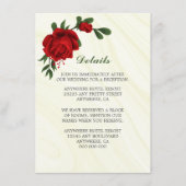 Schöne rote Blume, Grünflächen Begleitkarte (Vorderseite)