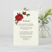 Schöne rote Blume, Grünflächen Begleitkarte (Stehend Vorderseite)