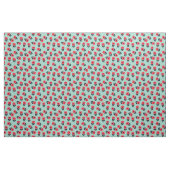 Schöne Rote Blume Polka Dots Muster Stoff (Yard (91,4 cm))