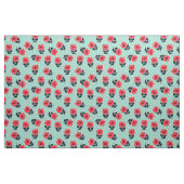 Schöne Rote Blume Polka Dots Muster Stoff (Fat Quarter (45,7 x 55,9 cm))