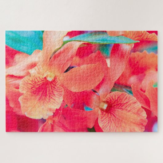 Schöne rote Blume Puzzle (Horizontal)