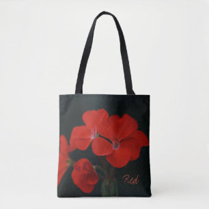 Schöne rote Blumen-Tasche Tasche