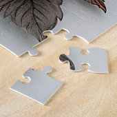Schöne rote Blumen und Blätter Puzzle (Seite)