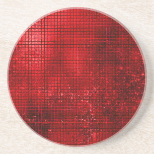 Schöne rote Eleganz Getränkeuntersetzer