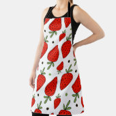 Schöne rote Erdbeeren nahtlos Muster Schürze (InSitu)