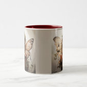 Schöne rote Fairies Zweifarbige Tasse (Mittel)