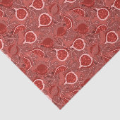 Schöne rote Feigenfruchtmuster Seidenpapier (Ausschnitt)