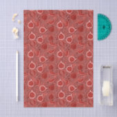 Schöne rote Feigenfruchtmuster Seidenpapier (Handwerk)