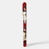 Schöne rote Gardenien-Blütenblätter Boho-Hochzeit Case-Mate iPhone Hülle (Rückseite / Links)