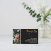 Schöne rote, grüne Visitenkarte der Blume. (Stehend Vorderseite)