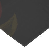 Schöne rote, lichtdurchlässige Rose Stickereimuste Großer Tischläufer (Ecke)