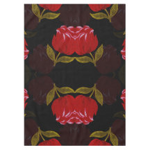 Schöne rote, lichtdurchlässige Rose Stickereimuste