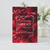schöne rote Liebe Sie Karte (Stehend Vorderseite)