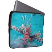 Schöne rote Löwe-Fische Laptopschutzhülle (Vorne Rechts)