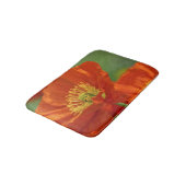 Schöne rote Poppy Badematte (Schrägansicht)