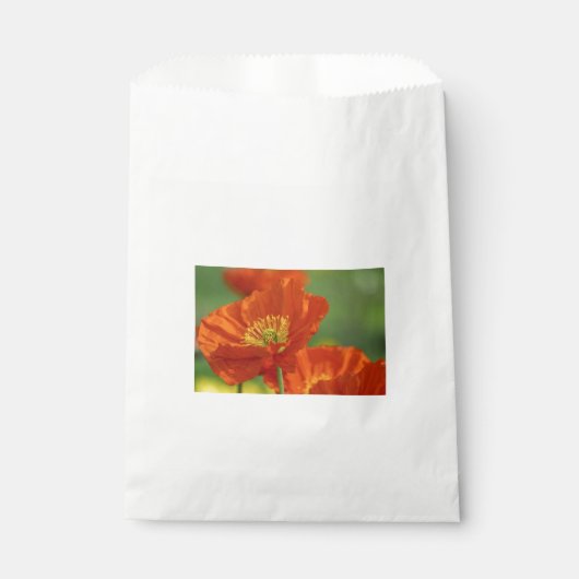 Schöne rote Poppy Geschenktütchen (Vorderseite)